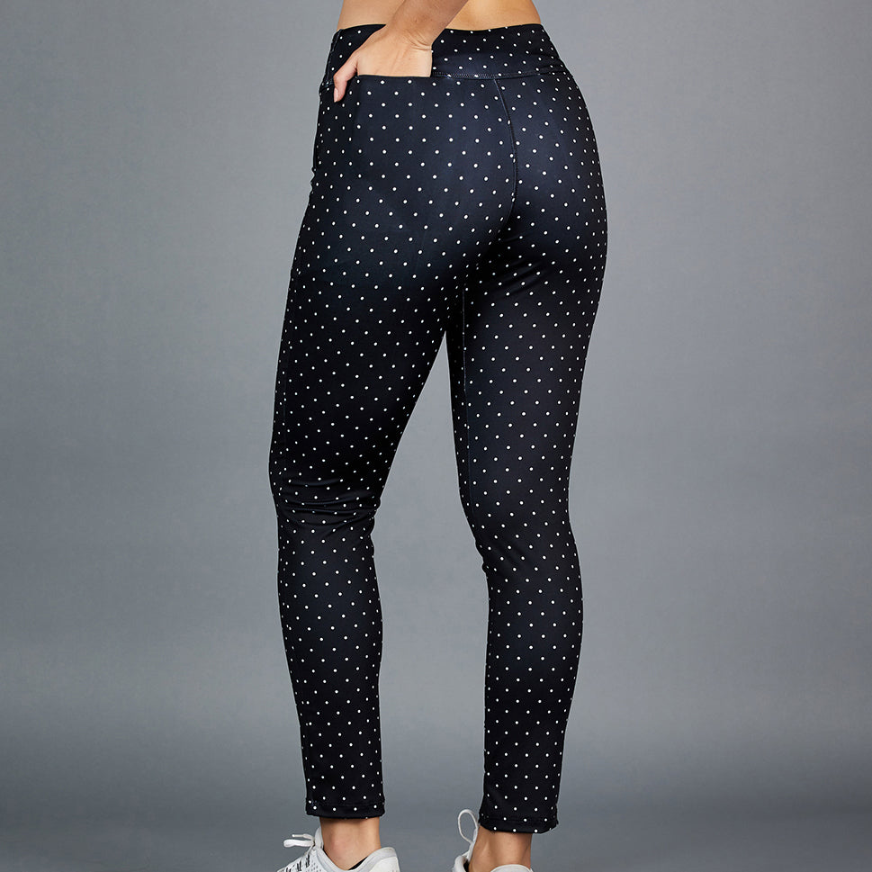 Dotted Black Golf Pant