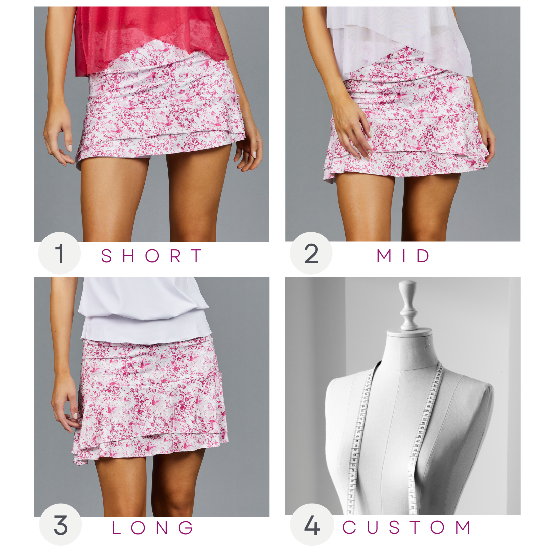 White Diamond Mesh Skorts | Denise Cronwall Activewear White Diamond Mesh Skorts | Denise Cronwall Activewear