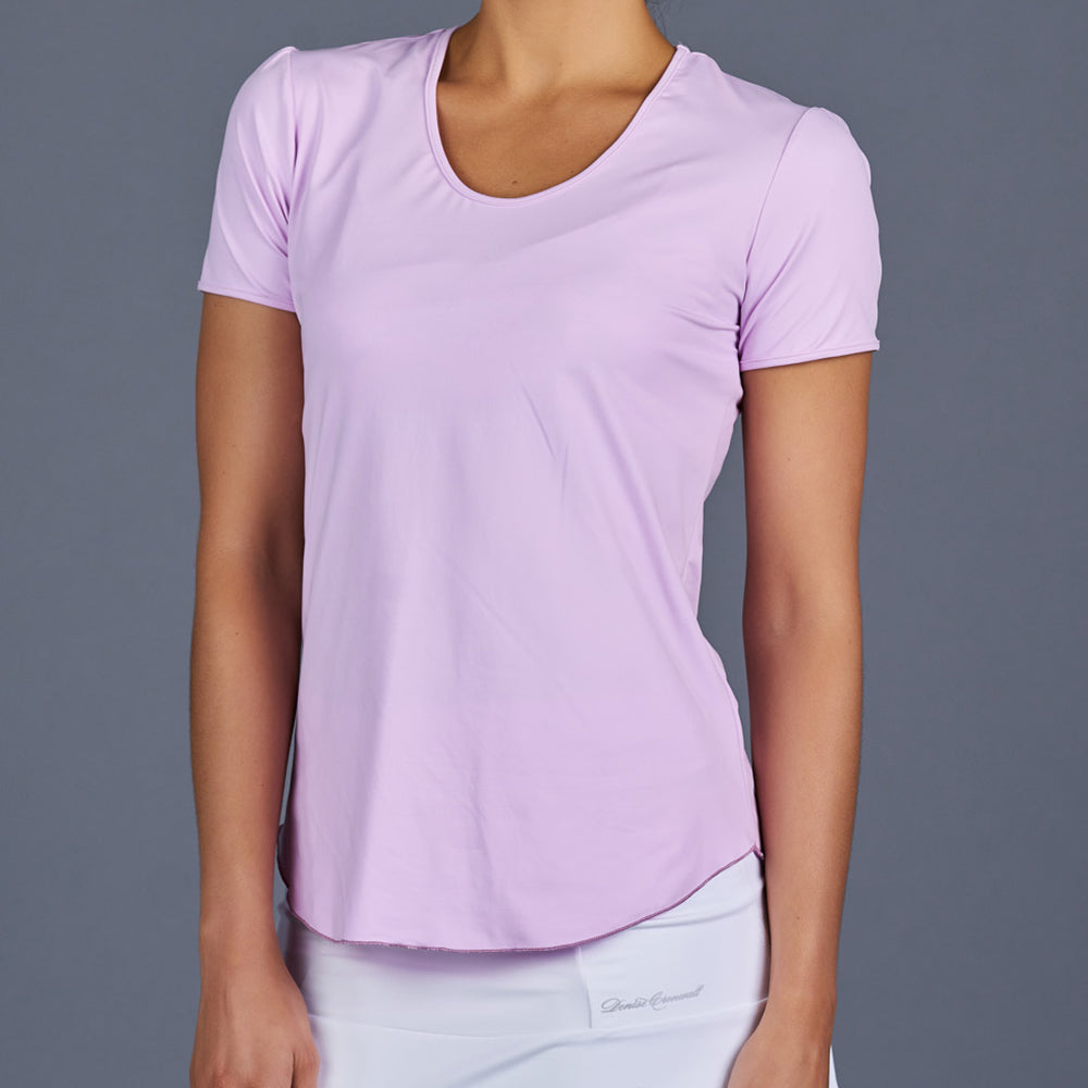 Forkludret Resten Påhængsmotor Spring Marble T-Shirt Top (lilac) | Denise Cronwall Activewear