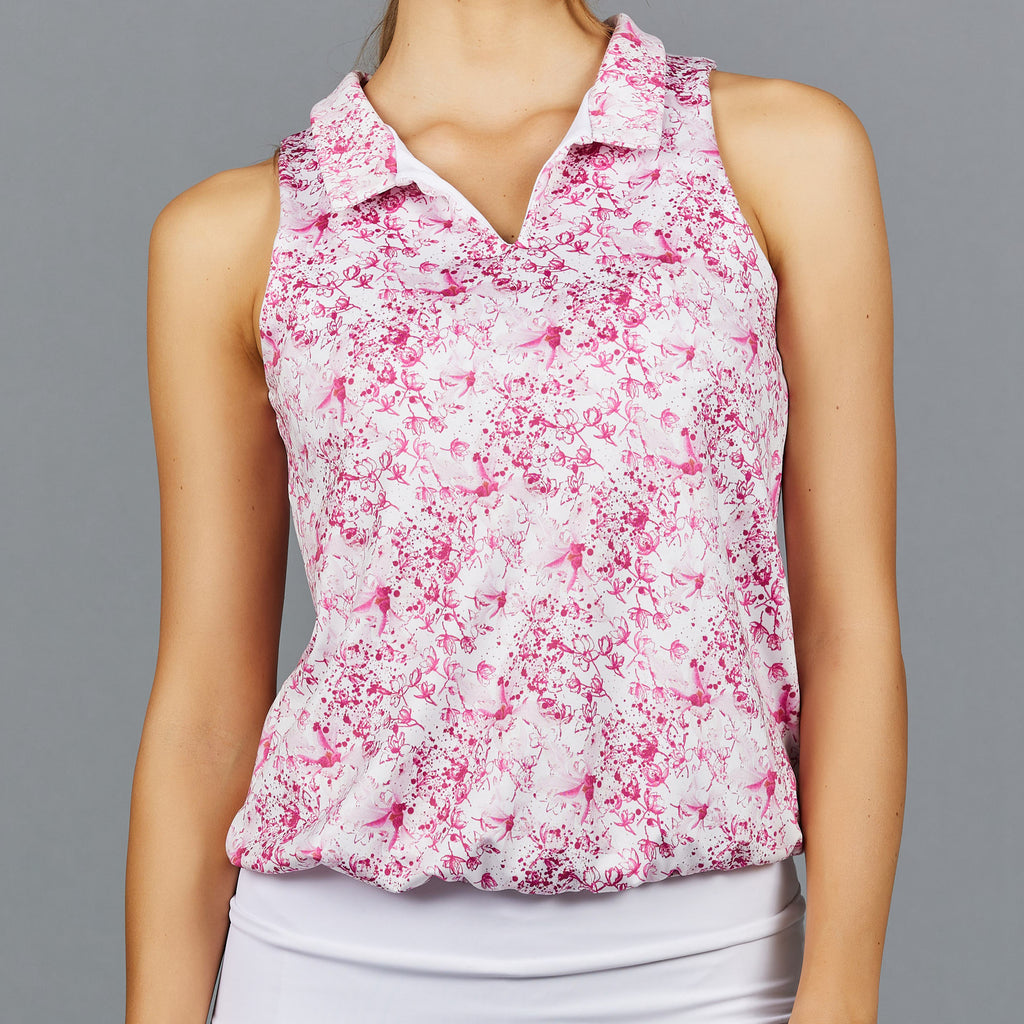 Meadow Sleeveless Collar Golf Top