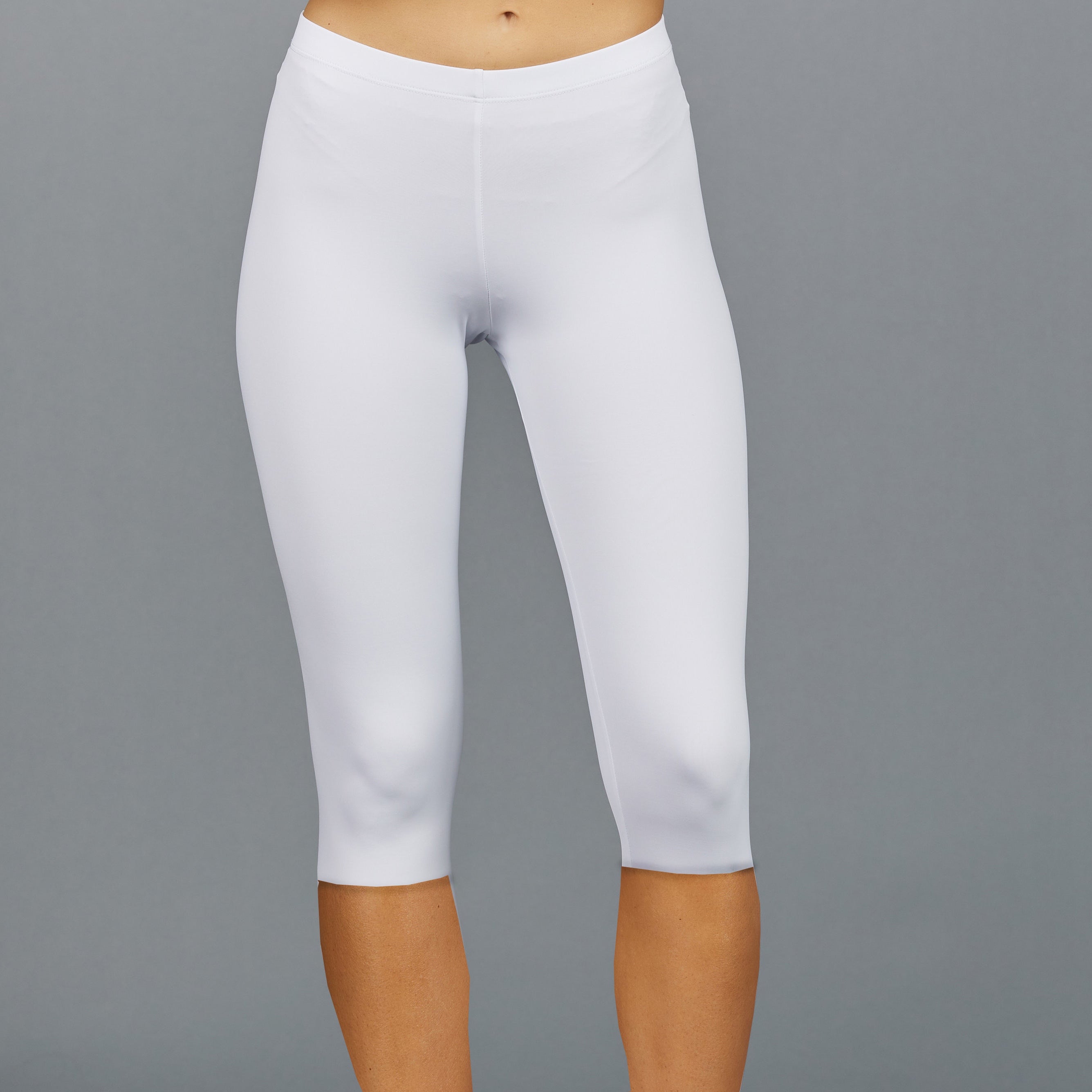 UV Capri White (Cotton Cloud) | Denise Cronwall Activewear