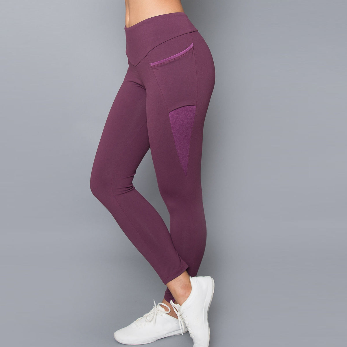 Mulberry Inverted Pocket Legging | Denise Cronwall Activewear