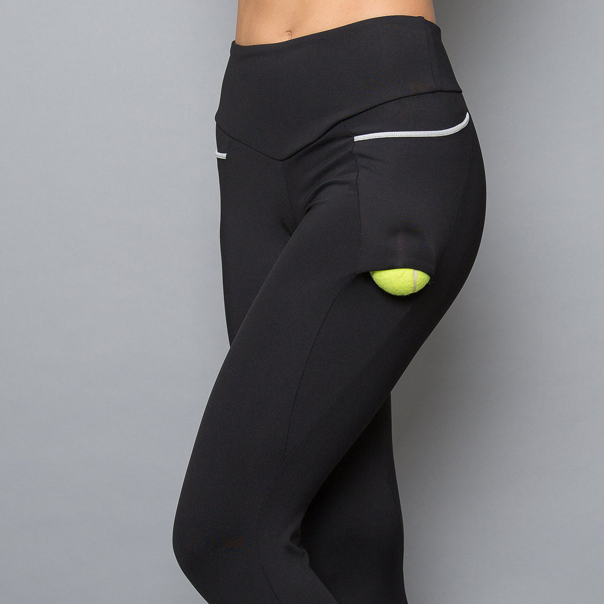 Vivid Dark Inverted Pocket Legging | Denise Cronwall Activewear