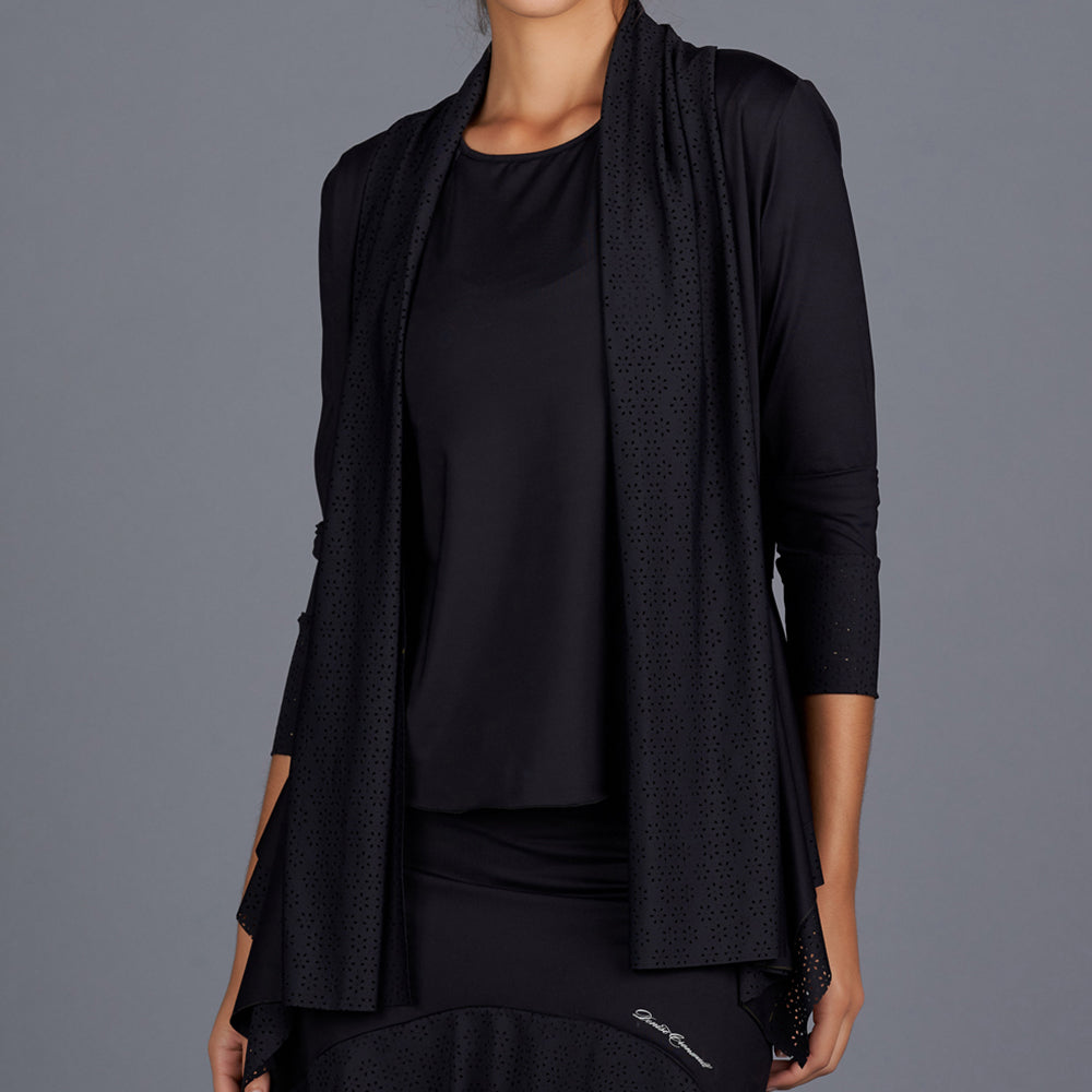 All black cardigan best sale