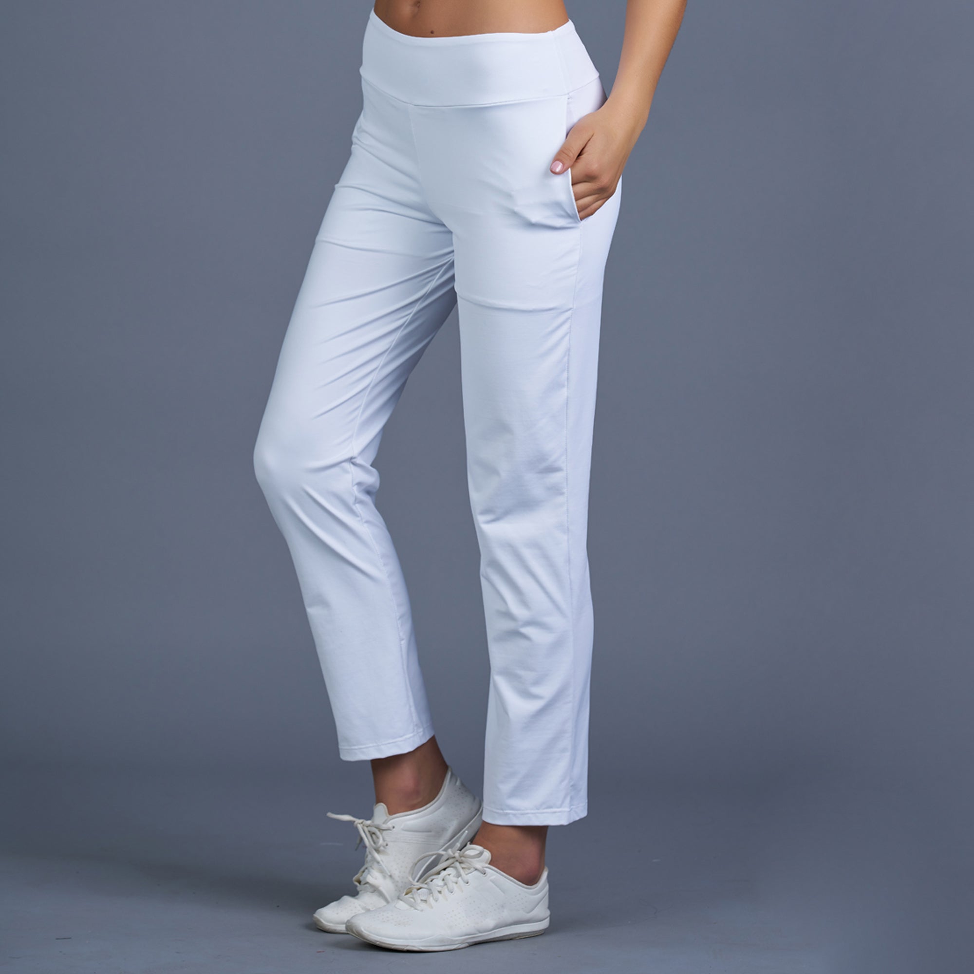 BreezyStride Pant (white)  Denise Cronwall Activewear
