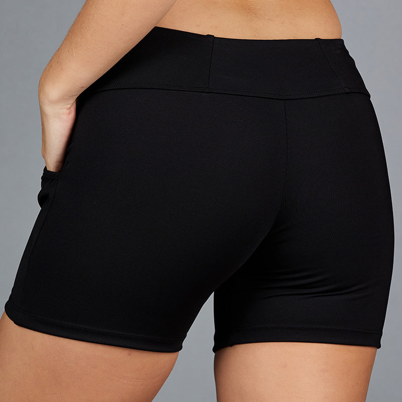 Women's Black Tennis Short