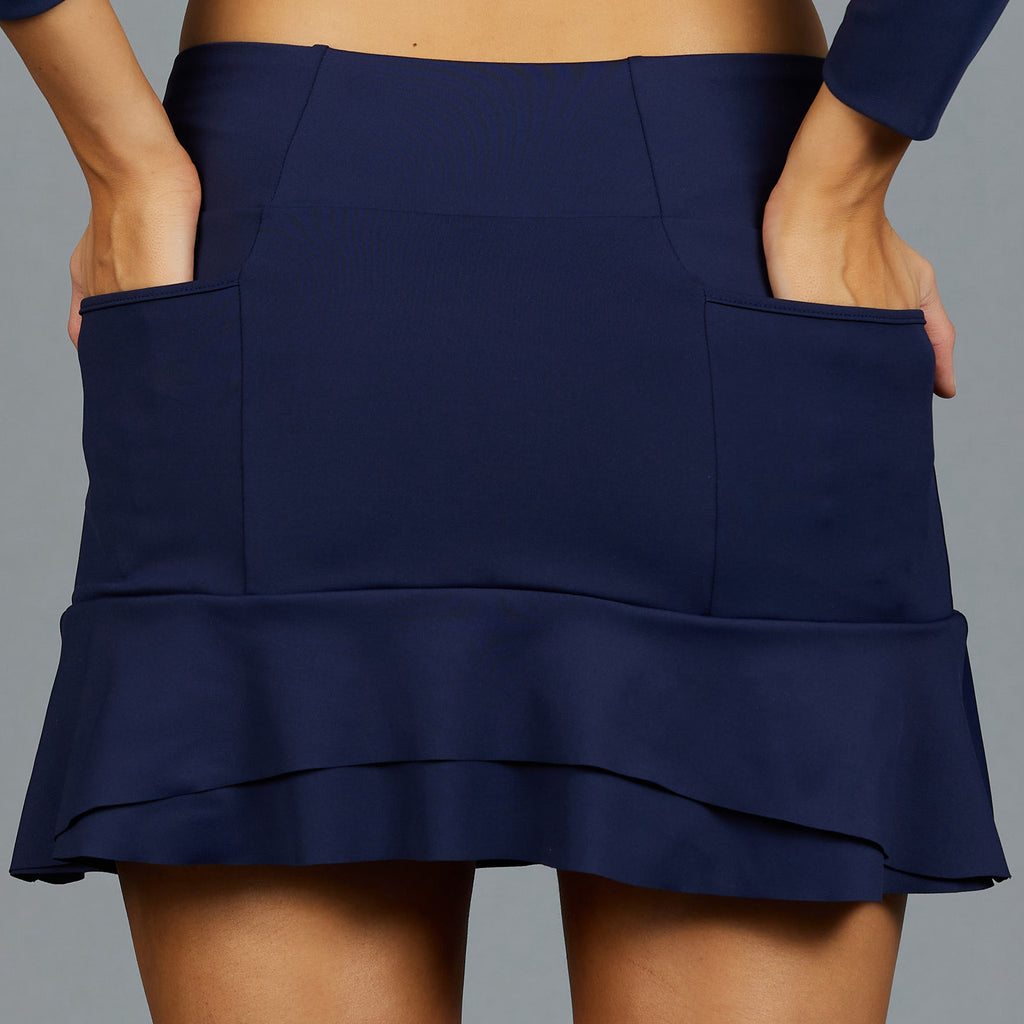 Classic Unique Designer Navy Skort