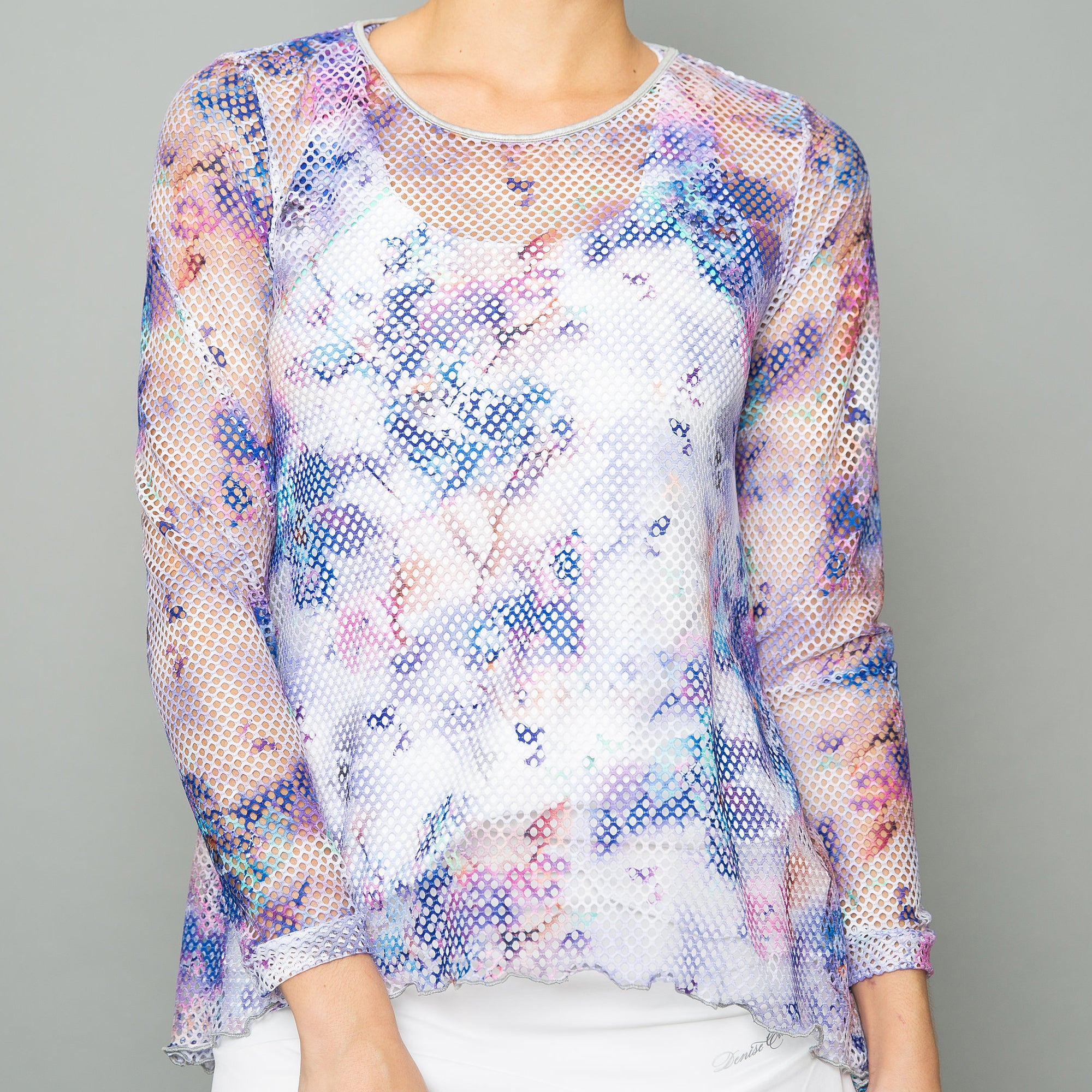 Mystical Sheer Pullover Top (print)